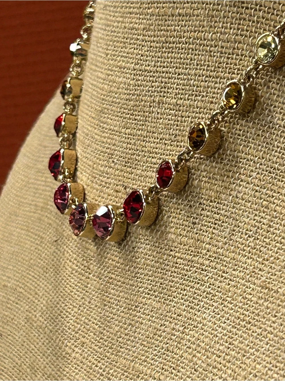 Gorgeous! J. Crew rainbow rhinestone necklace